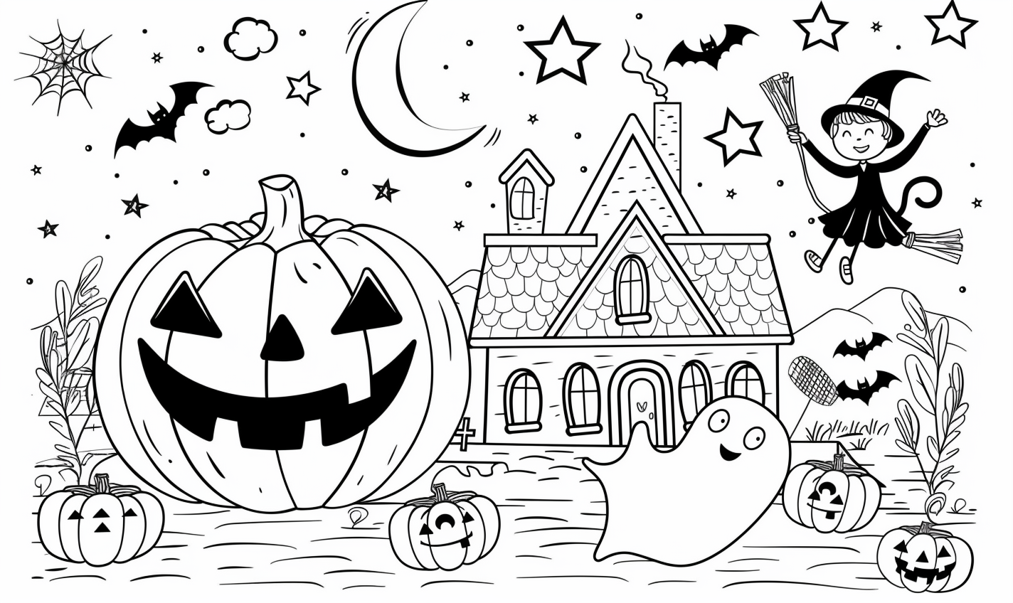 Helovynas 🎃 Spalvinimo lapas