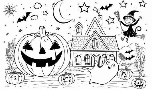 Helovynas 🎃 Spalvinimo lapas